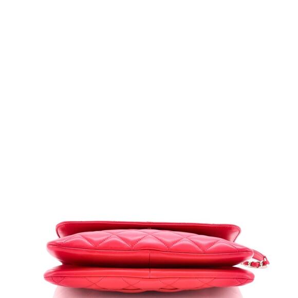 ✨🛍️ Chanel Red Quilted Lambskin Leather Medium Trendy CC Flap Bag - Picture 4 of 7